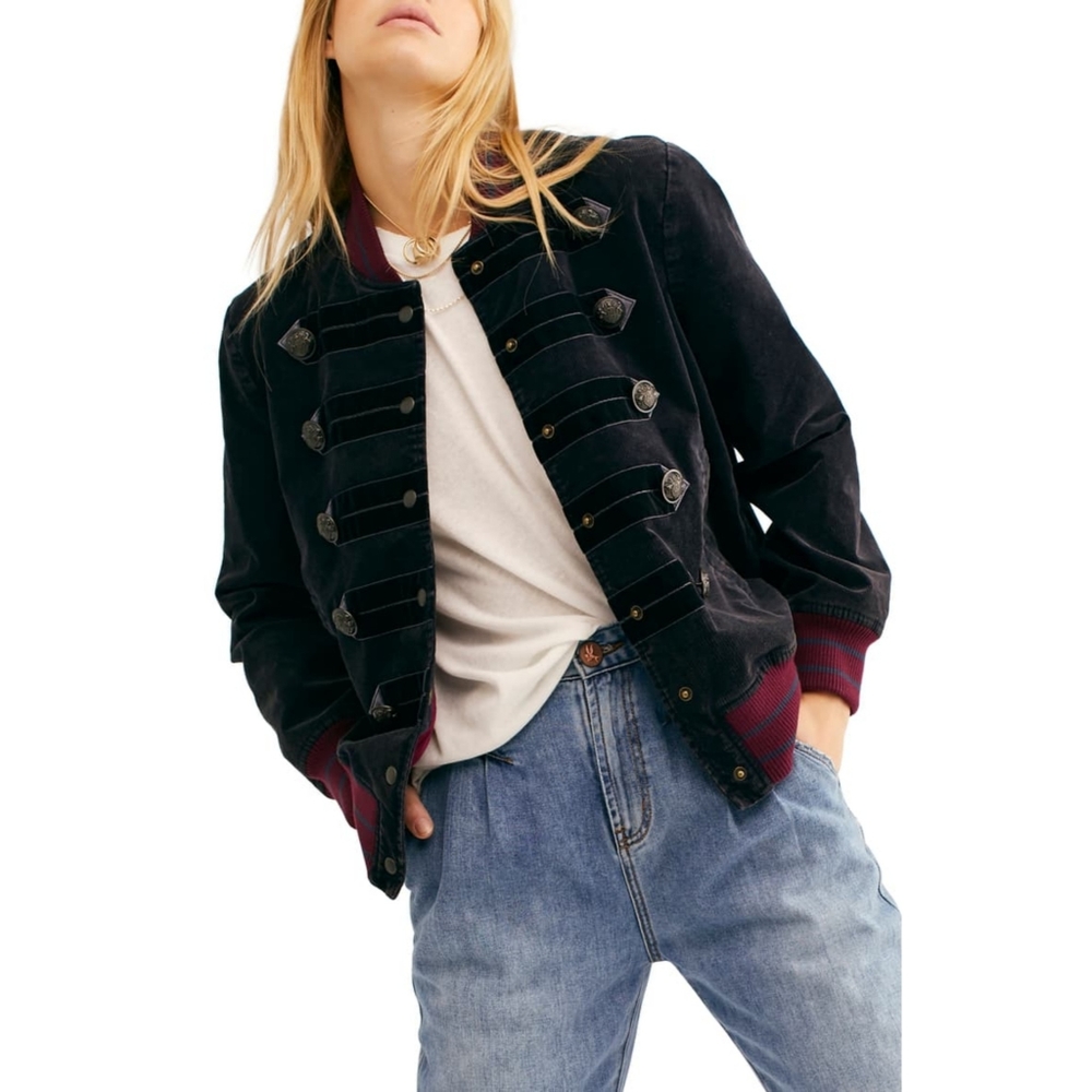 Free People Atlas corduroy bomber jacket